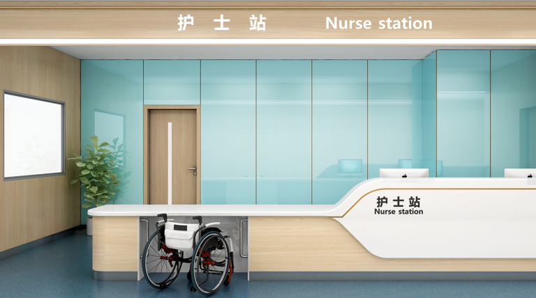 護(hù)士站家具的布局和材質(zhì)